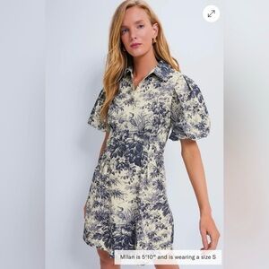 Tuckernuck mini Delaney dress - navy toile